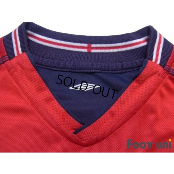 Photo5: England 2002 Away Long Sleeve Shirt #7 Beckham