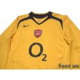 Photo3: Arsenal 2005-2006 Away Long Sleeve Shirt