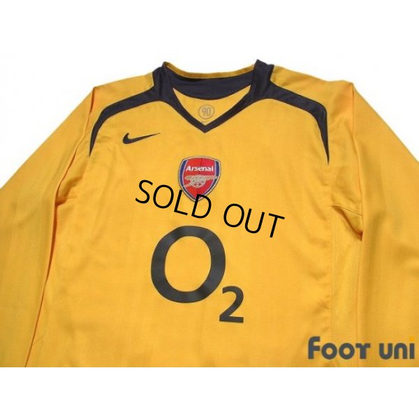 Photo3: Arsenal 2005-2006 Away Long Sleeve Shirt