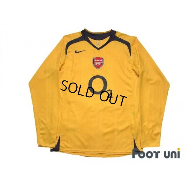 Photo1: Arsenal 2005-2006 Away Long Sleeve Shirt