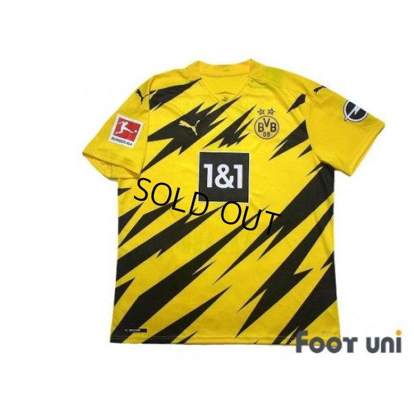 Photo1: Borussia Dortmund 2020-2021 Home Shirt #9 Haaland Bundesliga Patch/Badge w/tags