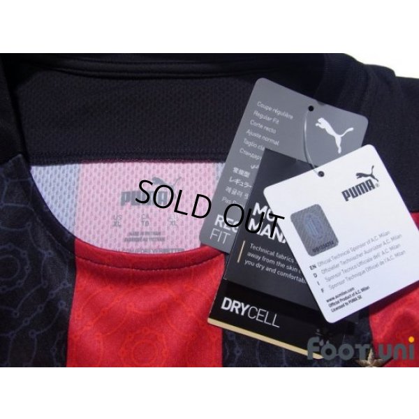 Photo5: AC Milan 2020-2021 Home Shirt #11 Ibrahimovic Serie A Tim Patch/Badge w/tags