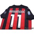 Photo4: AC Milan 2020-2021 Home Shirt #11 Ibrahimovic Serie A Tim Patch/Badge w/tags