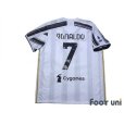 Photo2: Juventus 2020-2021 Home Shirt #7 Ronaldo Serie A Tim Patch/Badge w/tags (2)