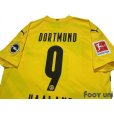 Photo4: Borussia Dortmund 2020-2021 Home Shirt #9 Haaland Bundesliga Patch/Badge w/tags