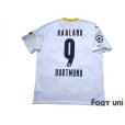 Photo2: Borussia Dortmund 2020-2021 Away Shirt #9 Haaland Champions League Patch/Badge w/tags (2)