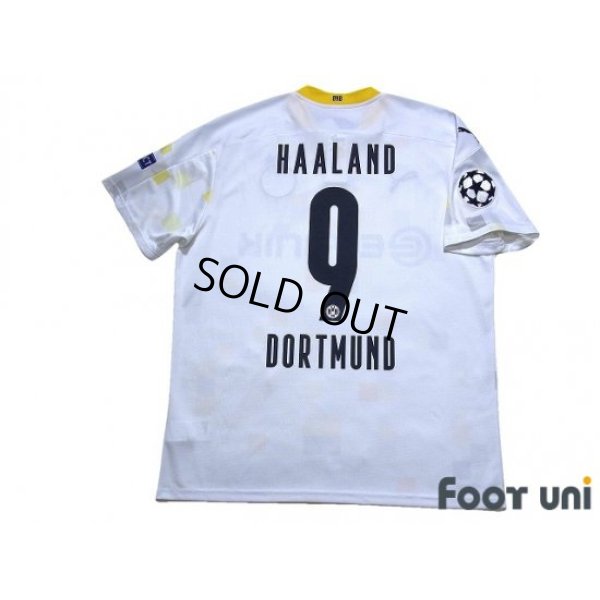 Photo2: Borussia Dortmund 2020-2021 Away Shirt #9 Haaland Champions League Patch/Badge w/tags