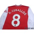 Photo4: Arsenal 2019-2020 Home Long Sleeve Shirt #8 Dani Ceballos (4)