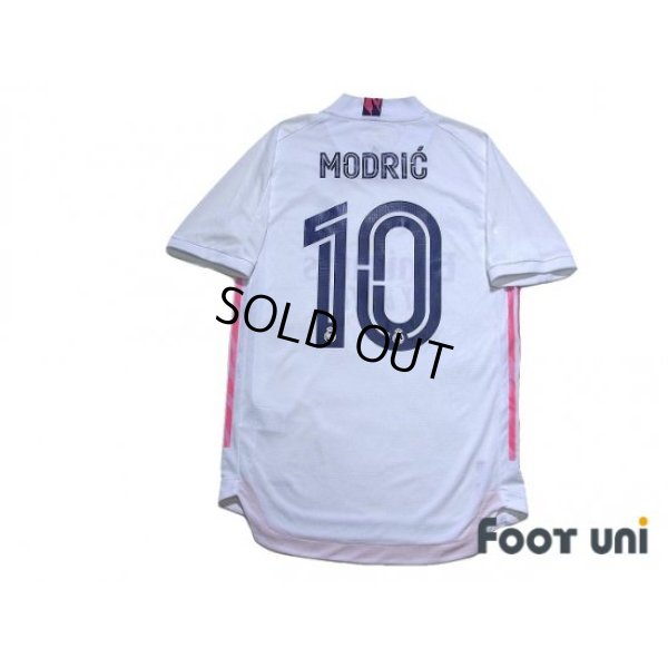 Photo2: Real Madrid 2020-2021 Home Authentic Shirt and Shorts Set #10 Modric