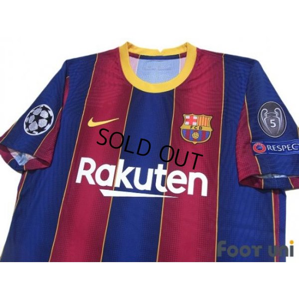 Photo3: FC Barcelona 2020-2021 Home Authentic Shirt #10 Messi Champions League Patch/Badge