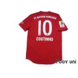 Photo2: Bayern Munchen 2019-2020 Home Authentic Shirt and Shorts Set #10 Coutinho (2)