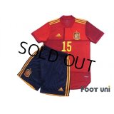 Spain 2020 Home Authentic Shirt and Shorts Set #15 Sergio Ramos