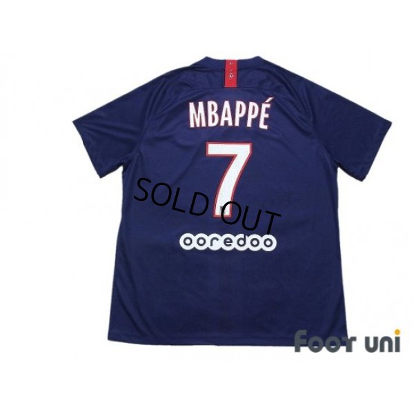 Photo2: Paris Saint Germain 2019-2020 Home Shirt #7 Mbappe
