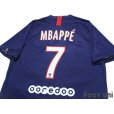 Photo4: Paris Saint Germain 2019-2020 Home Shirt #7 Mbappe