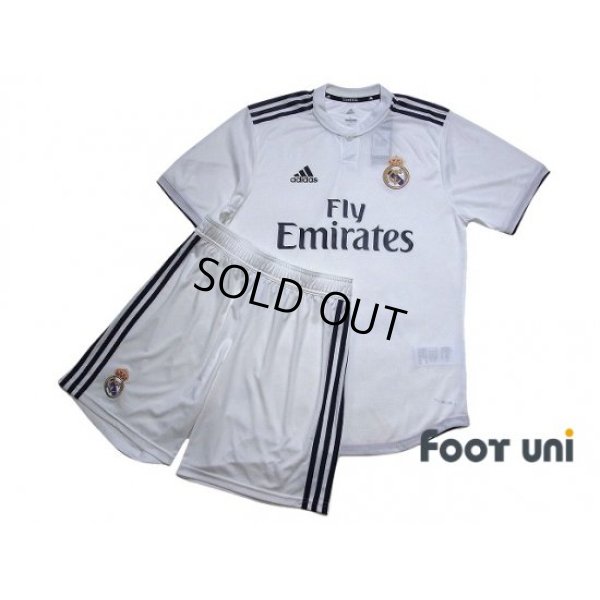 Photo1: Real Madrid 2018-2019 Home Authentic Shirt and Shorts Set w/tags