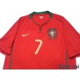 Photo3: Portugal Euro 2008 Home Shirt #7 Cristiano Ronaldo