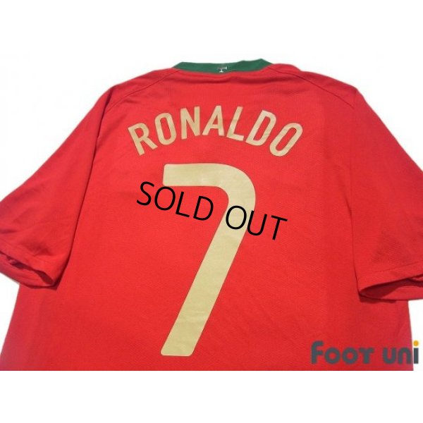 Photo4: Portugal Euro 2008 Home Shirt #7 Cristiano Ronaldo