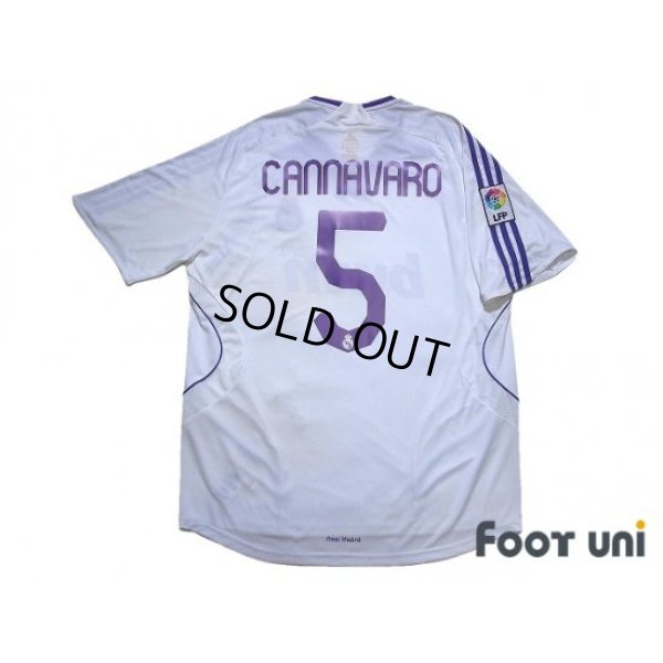 Photo2: Real Madrid 2007-2008 Home Shirt #5 Fabio Cannavaro LFP Patch/Badge w/tags