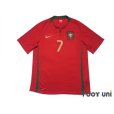 Photo1: Portugal Euro 2008 Home Shirt #7 Cristiano Ronaldo (1)