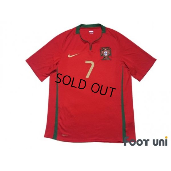 Photo1: Portugal Euro 2008 Home Shirt #7 Cristiano Ronaldo