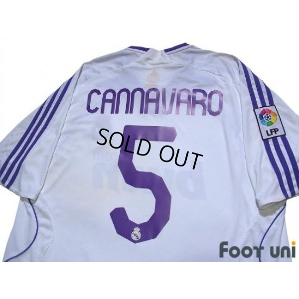 Photo4: Real Madrid 2007-2008 Home Shirt #5 Fabio Cannavaro LFP Patch/Badge w/tags