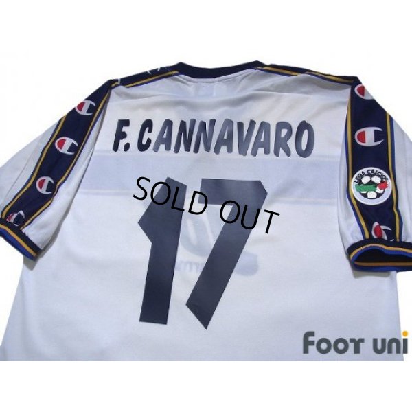 Photo4: Parma 2001-2002 Away Shirt #17 Fabio Cannavaro Lega Calcio Patch/Badge