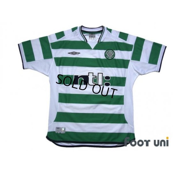 Photo1: Celtic 2001-2003 Home Shirt #7 Henrik Larsson
