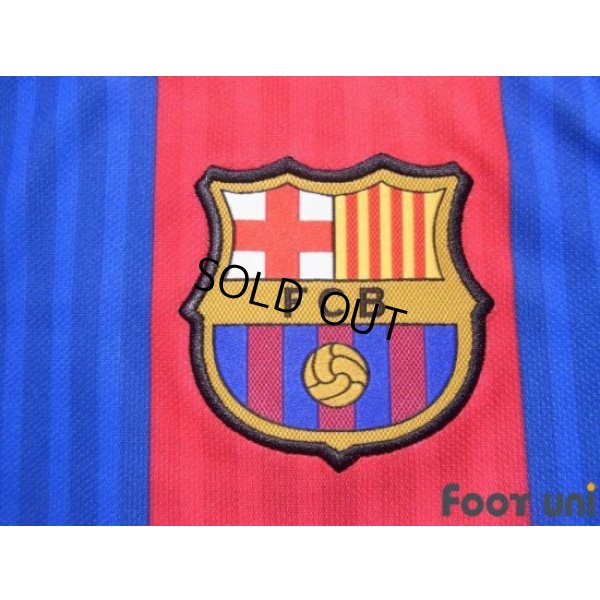 Photo6: FC Barcelona 2016-2017 Home Shirt #10 Messi La Liga Patch/Badge