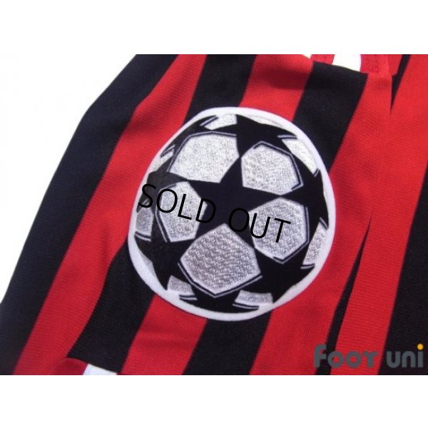 Photo6: AC Milan 2011-2012 Home Long Sleeve Shirt Champions League Patch/Badge