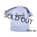 Real Madrid 2002-2003 Home Shirt #10 Figo Centenario Patch/Badge