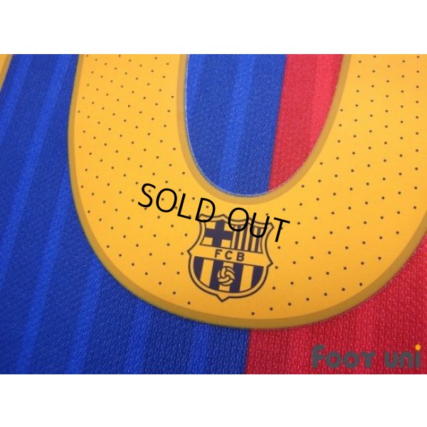 Photo7: FC Barcelona 2016-2017 Home Shirt #10 Messi La Liga Patch/Badge