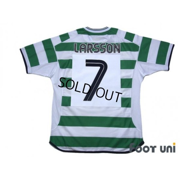 Photo2: Celtic 2001-2003 Home Shirt #7 Henrik Larsson