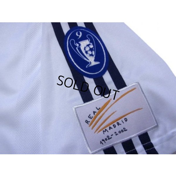 Photo8: Real Madrid 2002-2003 Home Shirt #10 Figo Centenario Patch/Badge