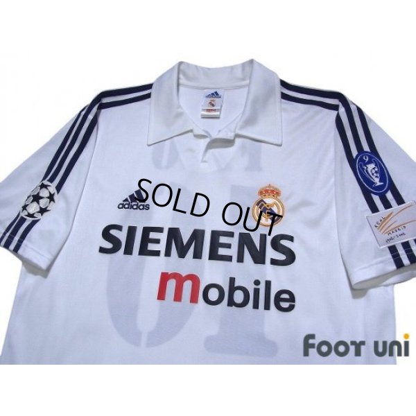 Photo3: Real Madrid 2002-2003 Home Shirt #10 Figo Centenario Patch/Badge