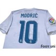 Photo4: Real Madrid 2017-2018 Home Authentic Shirt #10 Modric La Liga Patch/Badge w/tags