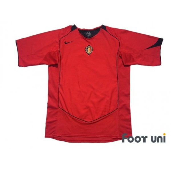 Photo1: Belgium 2004 Home Shirt