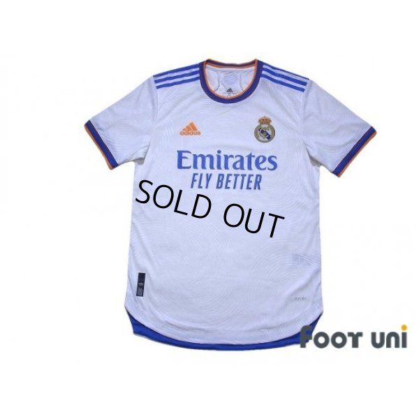 Photo1: Real Madrid 2021-2022 Home Authentic Shirt w/tags