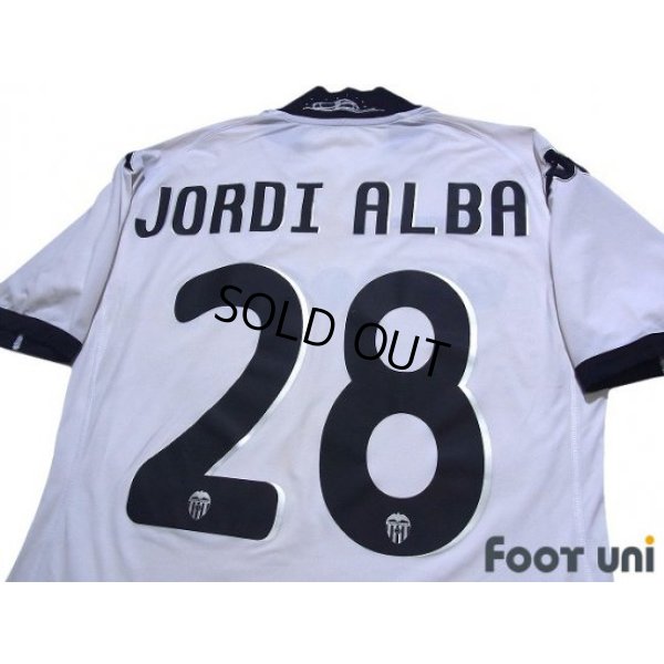 Photo4: Valencia 2009-2010 Home Shirt #28 Jordi Alba