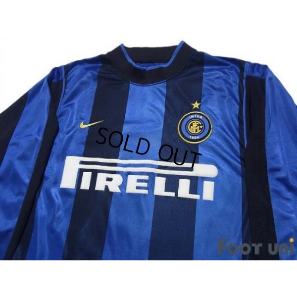 Photo3: Inter Milan 2000-2001 Home Long Sleeve Shirt #9 Ronaldo
