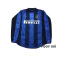 Photo1: Inter Milan 2000-2001 Home Long Sleeve Shirt #9 Ronaldo (1)