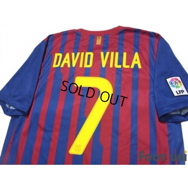 Photo4: FC Barcelona 2011-2012 Home Shirt #7 David Villa LFP Patch/Badge w/tags