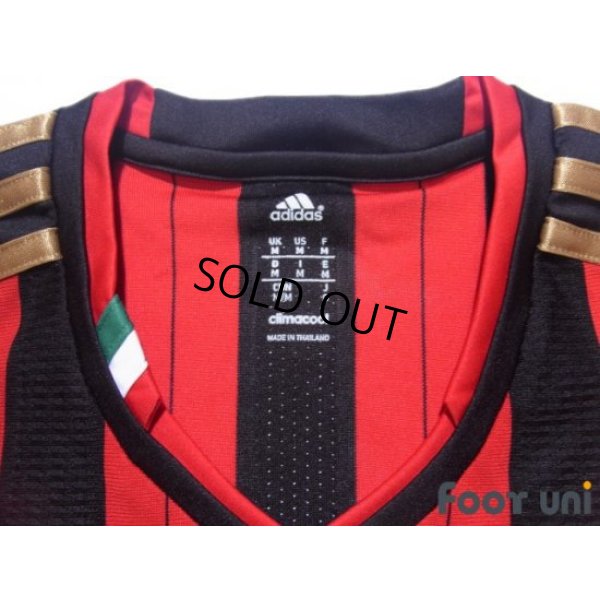 Photo4: AC Milan 2013-2014 Home Long Sleeve Shirt Champions League model Big Year Patch/Badge