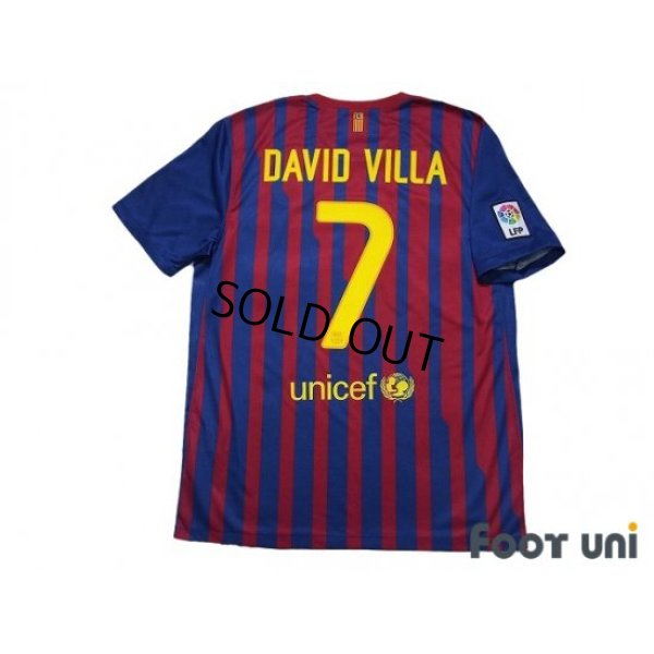 Photo2: FC Barcelona 2011-2012 Home Shirt #7 David Villa LFP Patch/Badge w/tags