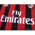 Photo6: AC Milan 2013-2014 Home Long Sleeve Shirt Champions League model Big Year Patch/Badge