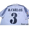 Photo4: Real Madrid 2001-2002 Home Shirt First Half Model #3 Roberto Carlos LFP Patch/Badge