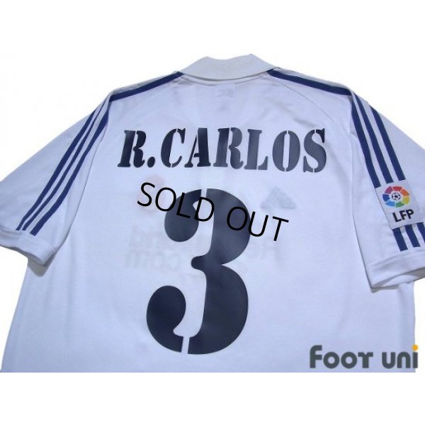 Photo4: Real Madrid 2001-2002 Home Shirt First Half Model #3 Roberto Carlos LFP Patch/Badge