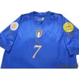 Photo3: Italy Euro 2004 Home Shirt #7 Del Piero UEFA Euro 2004 Patch/Badge UEFA Fair Play Patch/Badge