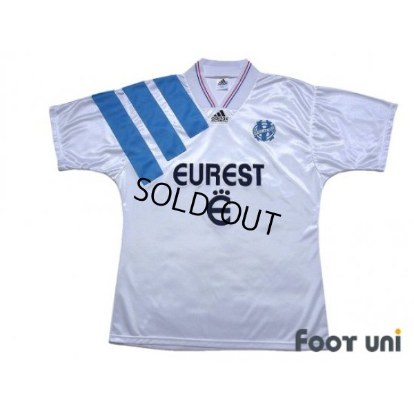 Photo1: Olympique Marseille 1993-1994 Home Shirt