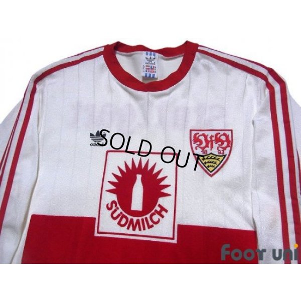 Photo3: VfB Stuttgart 1989-1990 Home Long Sleeve Shirt