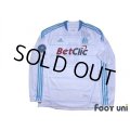 Olympique Marseille 2010-2011 Home Long Sleeve Authentic Shirt #8 Lucho Olympique Marseille Champion 2010 Patch/Badge w/tags